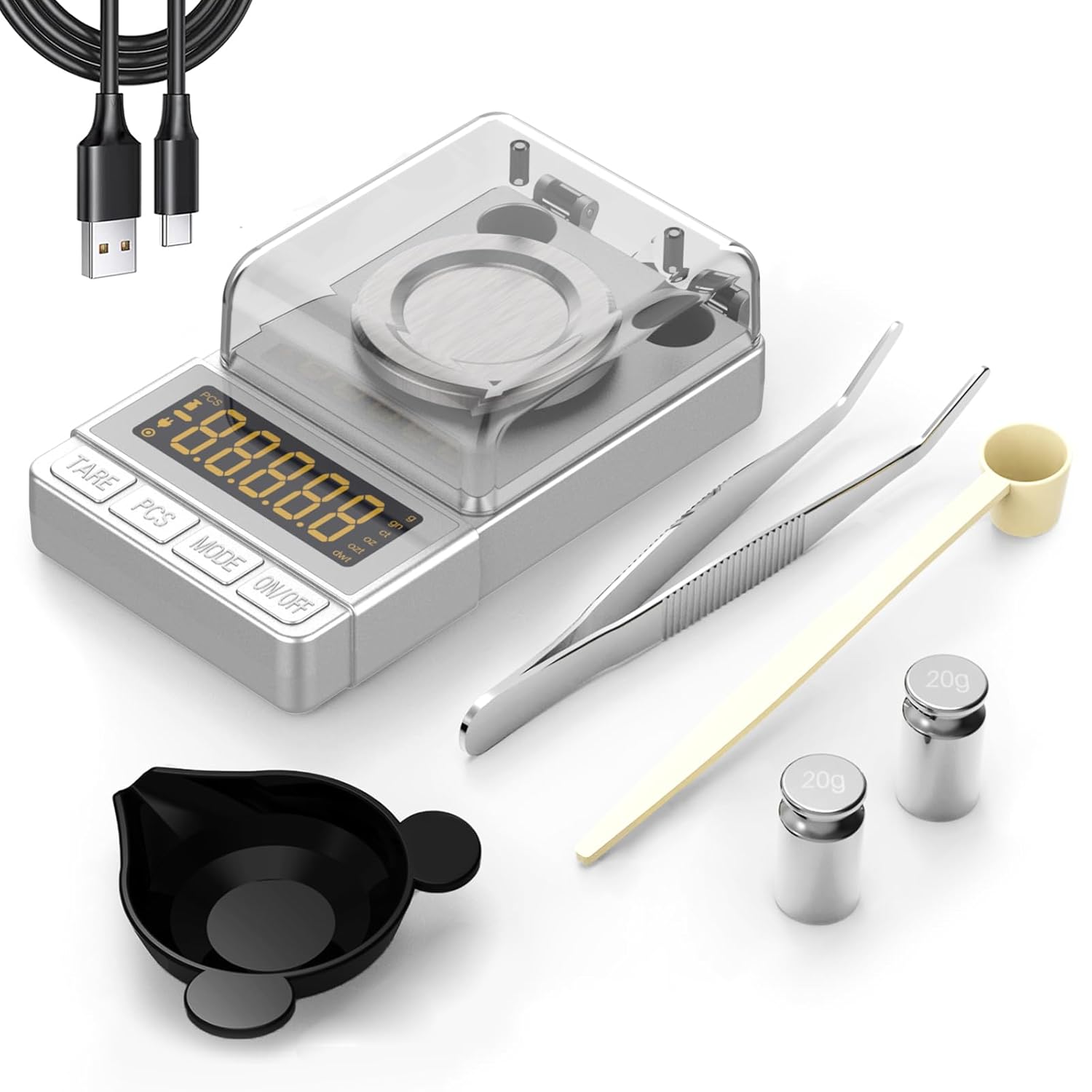 Milligram Scale 100g/0.001g Silver